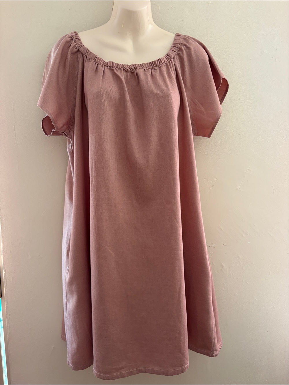 Buffalo David Bitton Dusty Rose Midi Dress. TENCEL.  Cotton